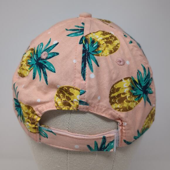 Cruise Club Strapback Baseball Cap Multicolor OS Adjustable Pineapple Print - Picture 5 of 8